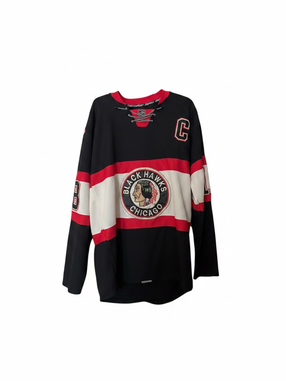Chicago Blackhawks TOEWS Men's Black & Red Reebok CCM Pullover Hockey Jersey